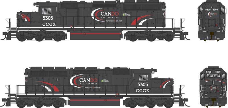 Bowser HO SD40-2 w/Sound Cando SD40-2 #5305